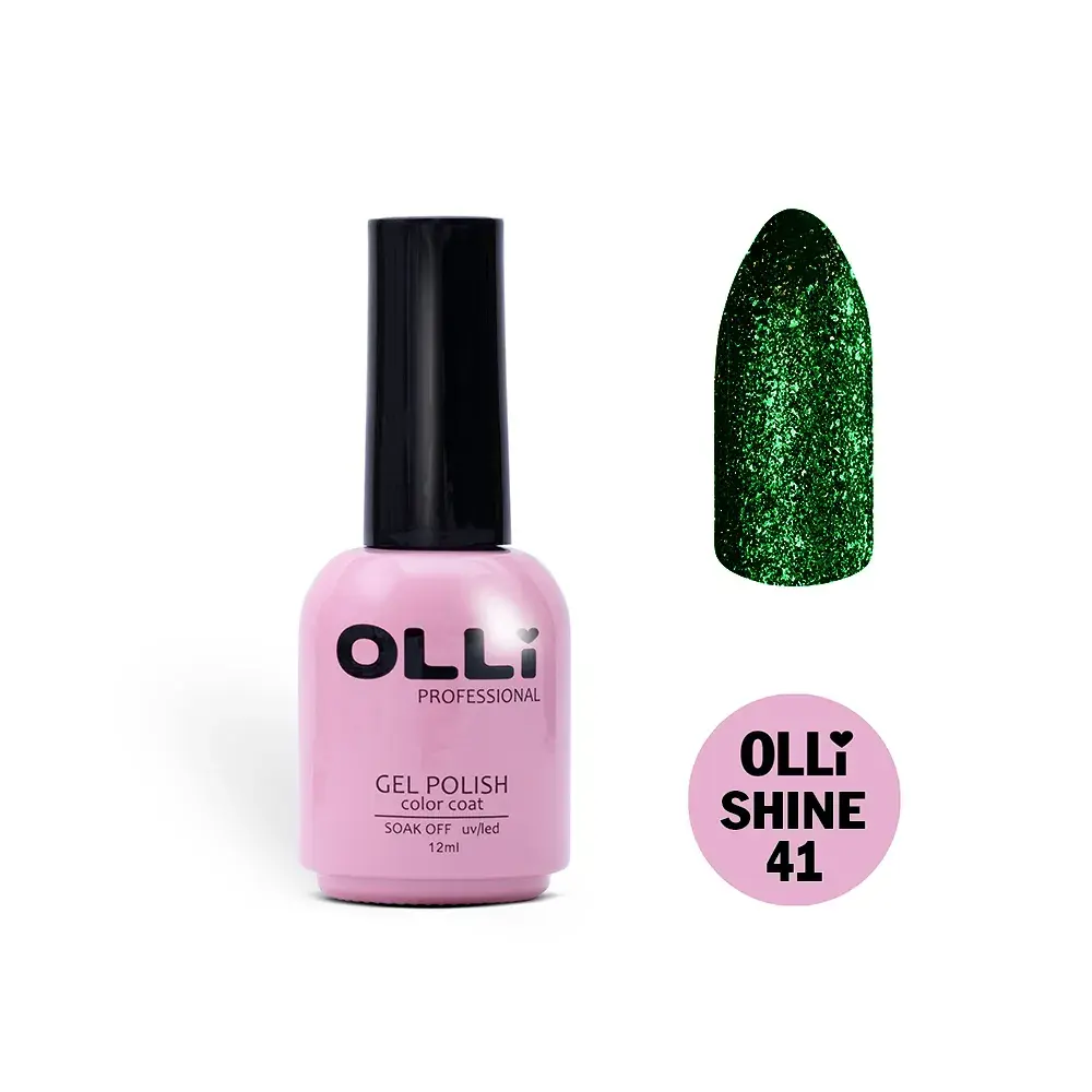 Гель-лак OLLI Shine с блестками, 12мл (№41)