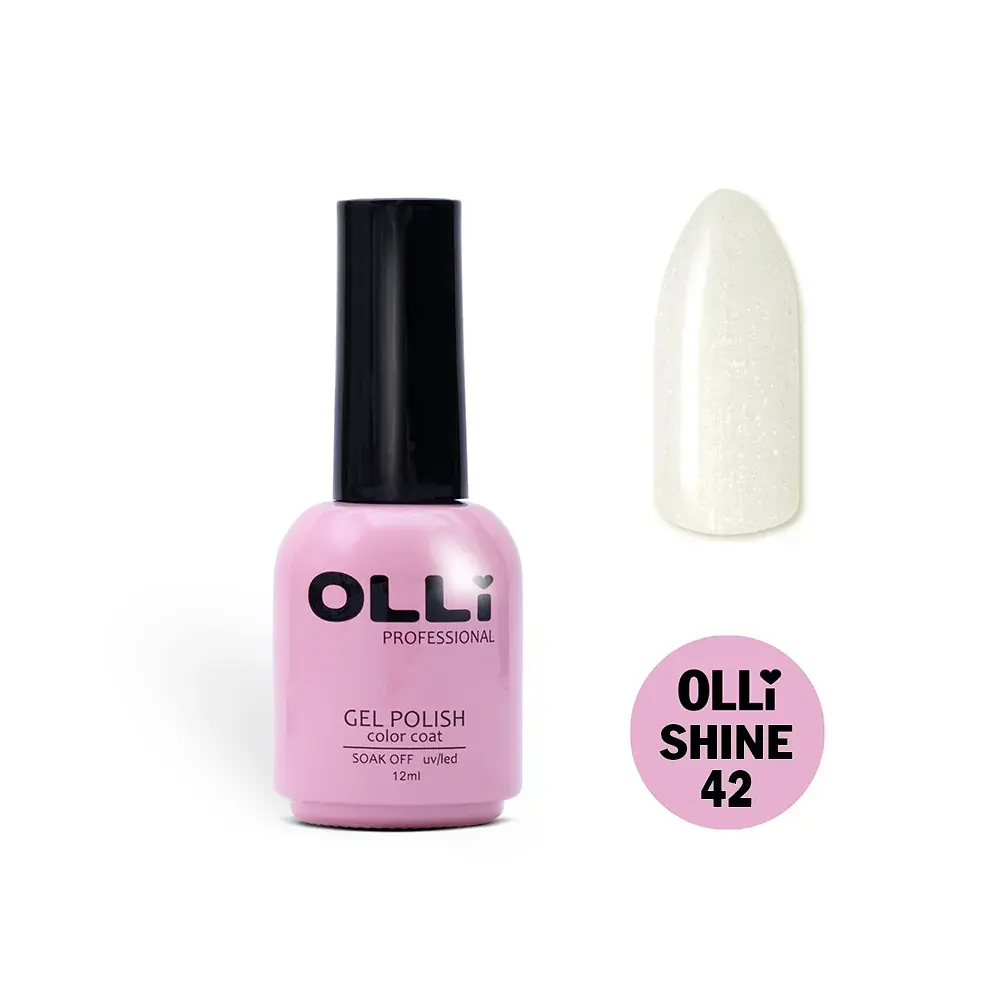 Гель-лак OLLI Shine с блестками, 12мл (№42)