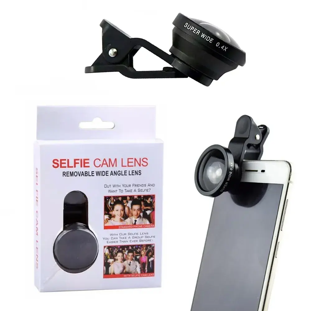 Линза "Fish eye" для смартфона 0.4X широкоугольная