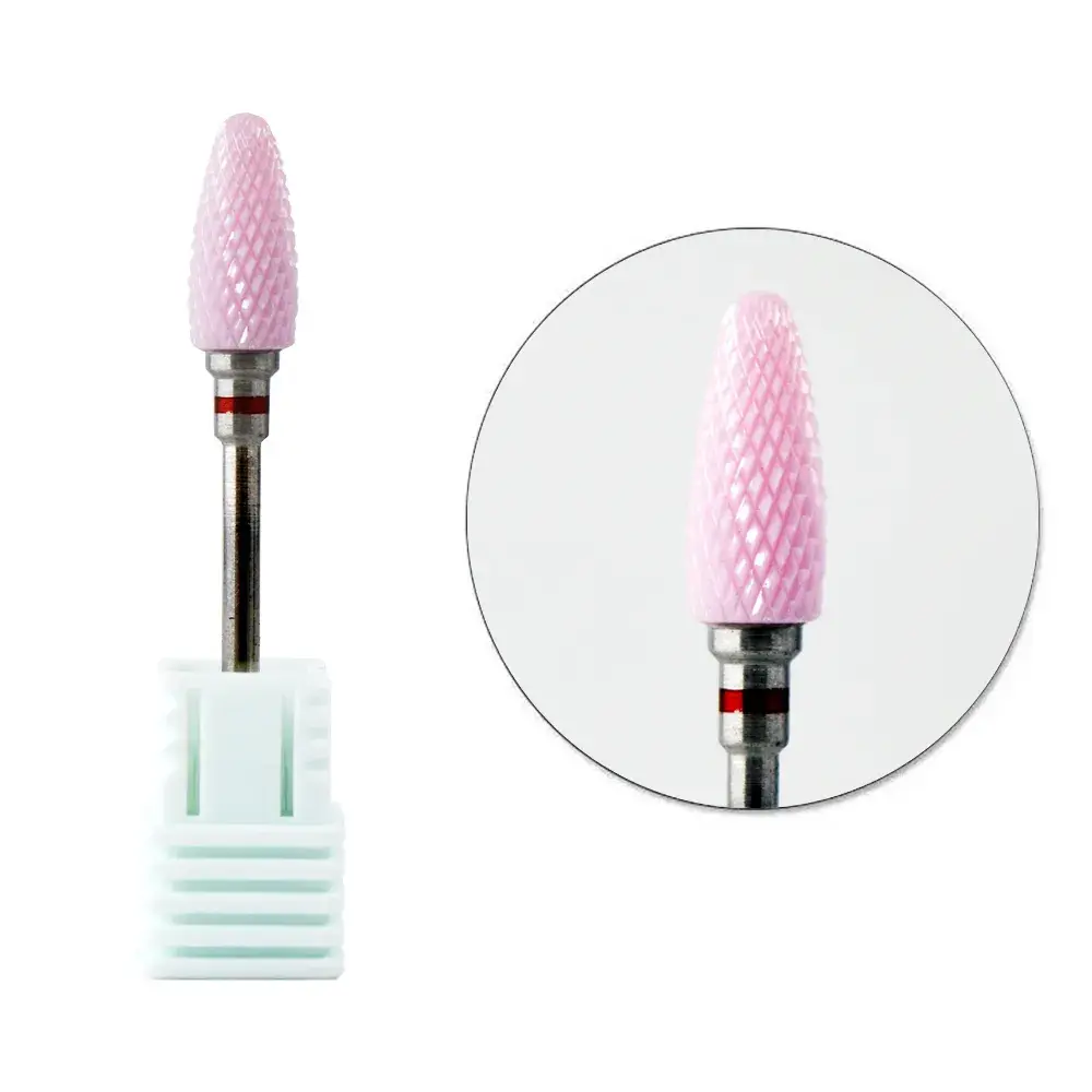 Фреза Керамическая розовая (F3/32 Flame С) с красной насечкой